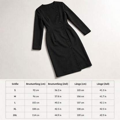 💎✨ Bestseller – Optisch längere Silhouette & elegante Taille – Asymmetrisches Midi-Kleid