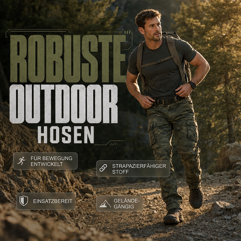 🔥 50% Rabatt – Nur heute!!! Outdoor-Cargohose mit geradem Bein für Herren