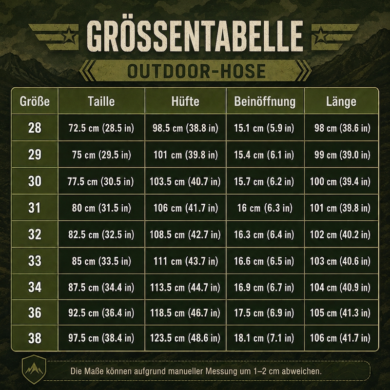 🔥 50% Rabatt – Nur heute!!! Outdoor-Cargohose mit geradem Bein für Herren