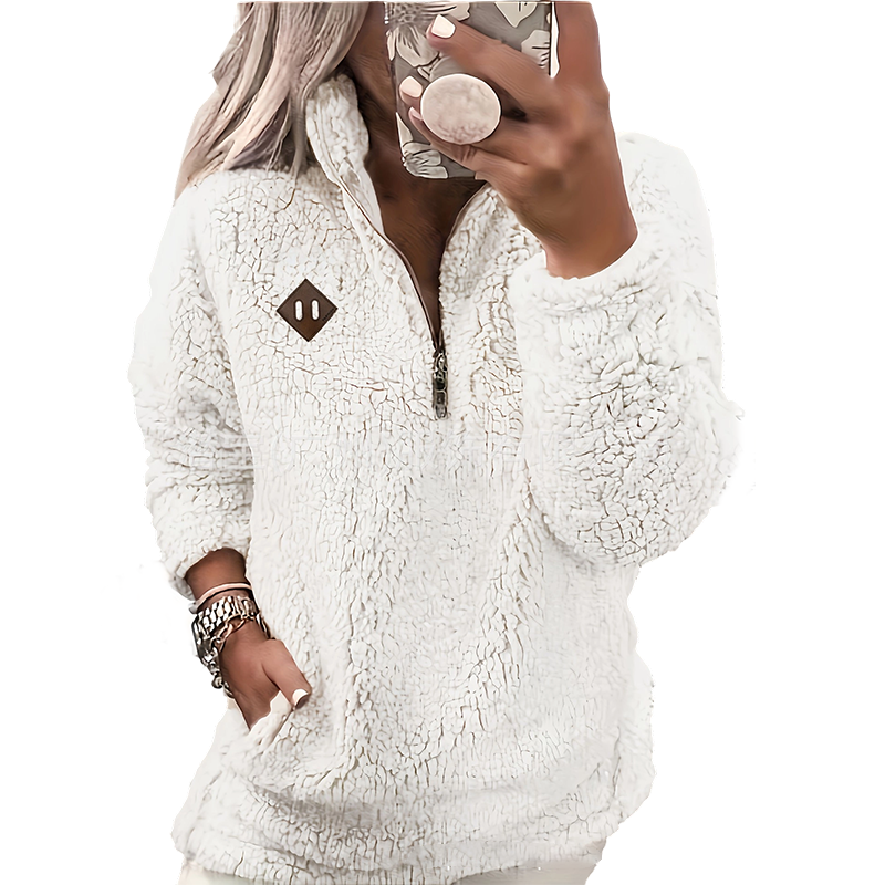 📢📢50% Rabatt!!! 🎉✨ Bequemer, locker sitzender Damen-Halbzip-Pullover