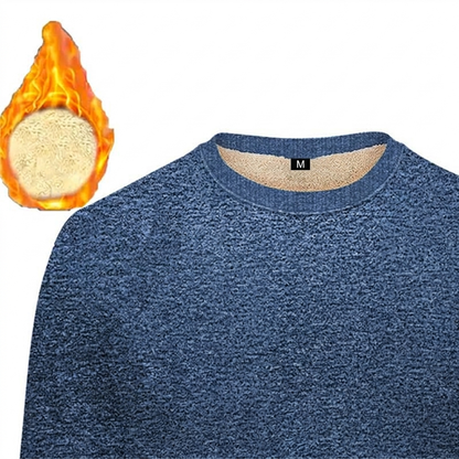 📢📢50% Rabatt!!! 🎉✨ Herren Fleece-gefüttertes Rundhals-Sweatshirt