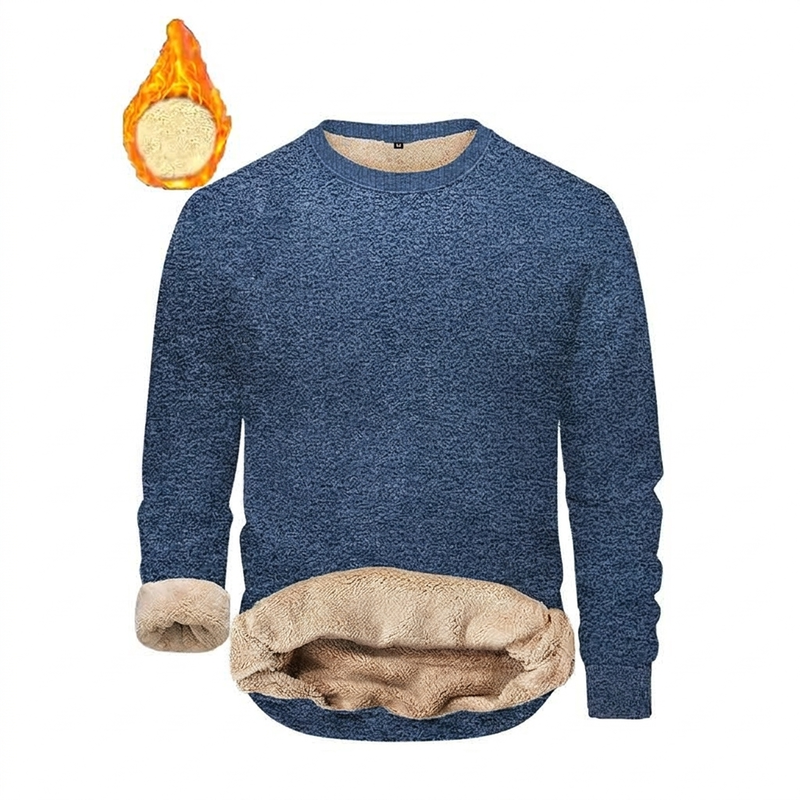 📢📢50% Rabatt!!! 🎉✨ Herren Fleece-gefüttertes Rundhals-Sweatshirt
