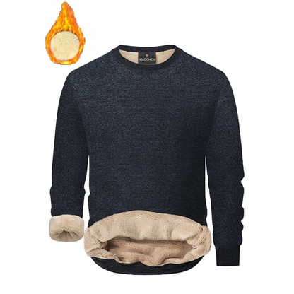📢📢50% Rabatt!!! 🎉✨ Herren Fleece-gefüttertes Rundhals-Sweatshirt