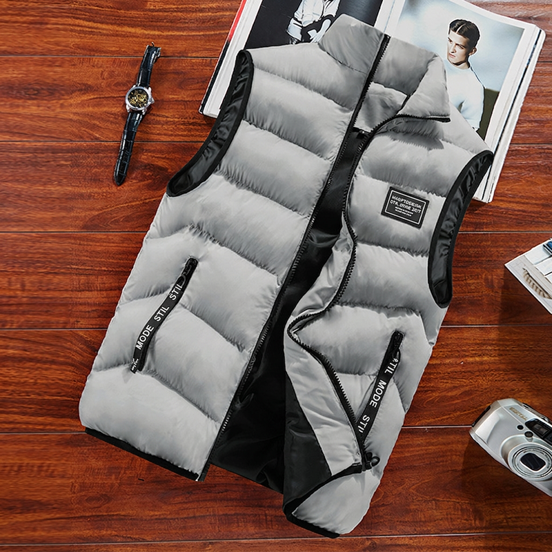 📢🎉50%Rabatt!!!🛍️✨Herren Stehkragenweste mit Polsterung