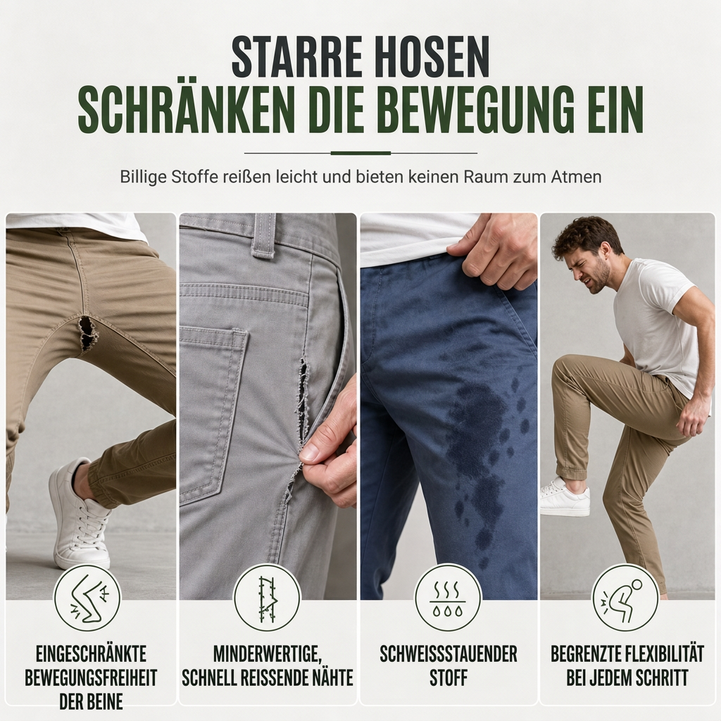 📢🎉50%Rabatt!!!🛍️✨Cargo-Hose für Herren im Casual-Look mit mehreren Taschen und Kordelzug