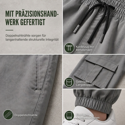 📢🎉50%Rabatt!!!🛍️✨Cargo-Hose für Herren im Casual-Look mit mehreren Taschen und Kordelzug