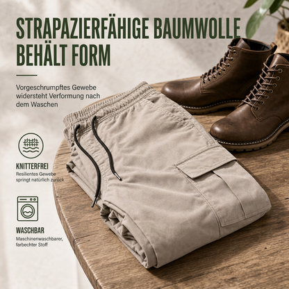 📢🎉50%Rabatt!!!🛍️✨Cargo-Hose für Herren im Casual-Look mit mehreren Taschen und Kordelzug