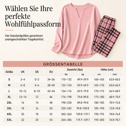 📢🎉50%Rabatt!!!🛍️✨Damen-Set aus Strickoberteil und karierten Leggings
