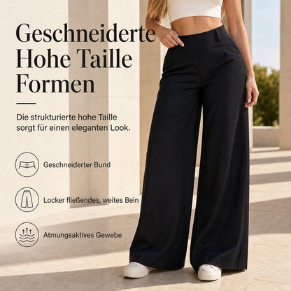 📢🎉50%Rabatt!!!🛍️✨Legere hochtaillierte weitbeinige Damen-Hosen mit figurfreundlichem Fall und fließender Qualität