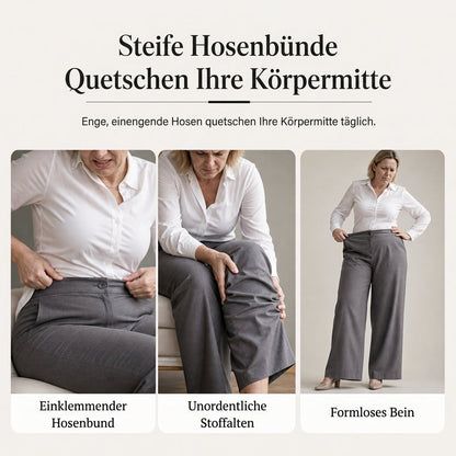 📢🎉50%Rabatt!!!🛍️✨Legere hochtaillierte weitbeinige Damen-Hosen mit figurfreundlichem Fall und fließender Qualität
