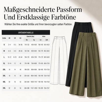 📢🎉50%Rabatt!!!🛍️✨Legere hochtaillierte weitbeinige Damen-Hosen mit figurfreundlichem Fall und fließender Qualität