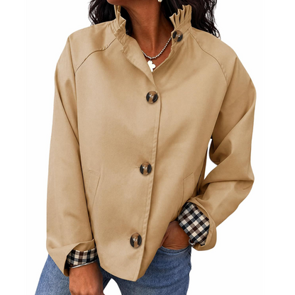 📢📢50% Rabatt!!! 🎉✨ Stilvoller, eleganter Cropped-Trenchcoat für Damen
