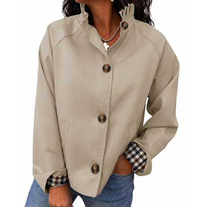 📢📢50% Rabatt!!! 🎉✨ Stilvoller, eleganter Cropped-Trenchcoat für Damen