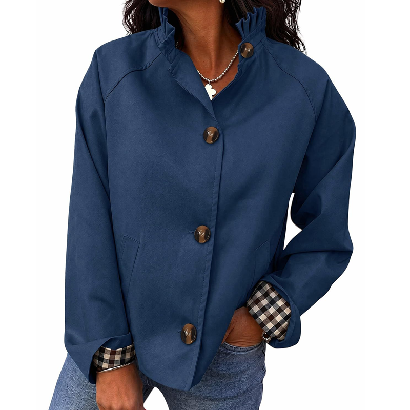 📢📢50% Rabatt!!! 🎉✨ Stilvoller, eleganter Cropped-Trenchcoat für Damen