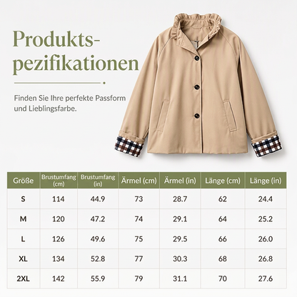 📢📢50% Rabatt!!! 🎉✨ Stilvoller, eleganter Cropped-Trenchcoat für Damen