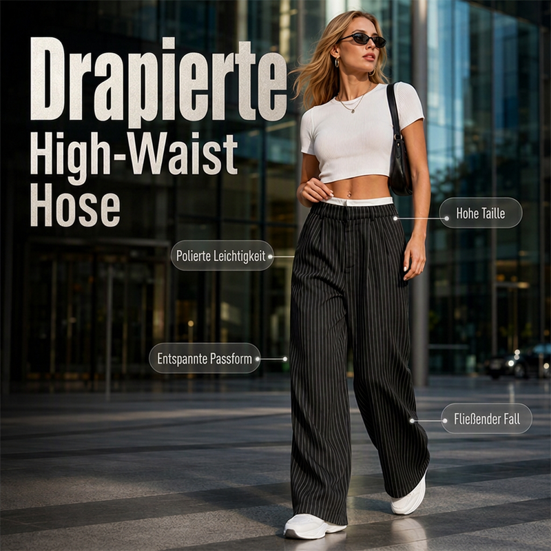 📢📢50% Rabatt!!! 🎉✨ Gerade geschnittene Damenhosen mit hoher Taille