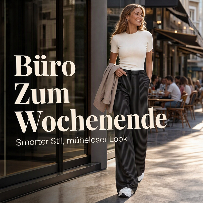 📢📢50% Rabatt!!! 🎉✨ Gerade geschnittene Damenhosen mit hoher Taille