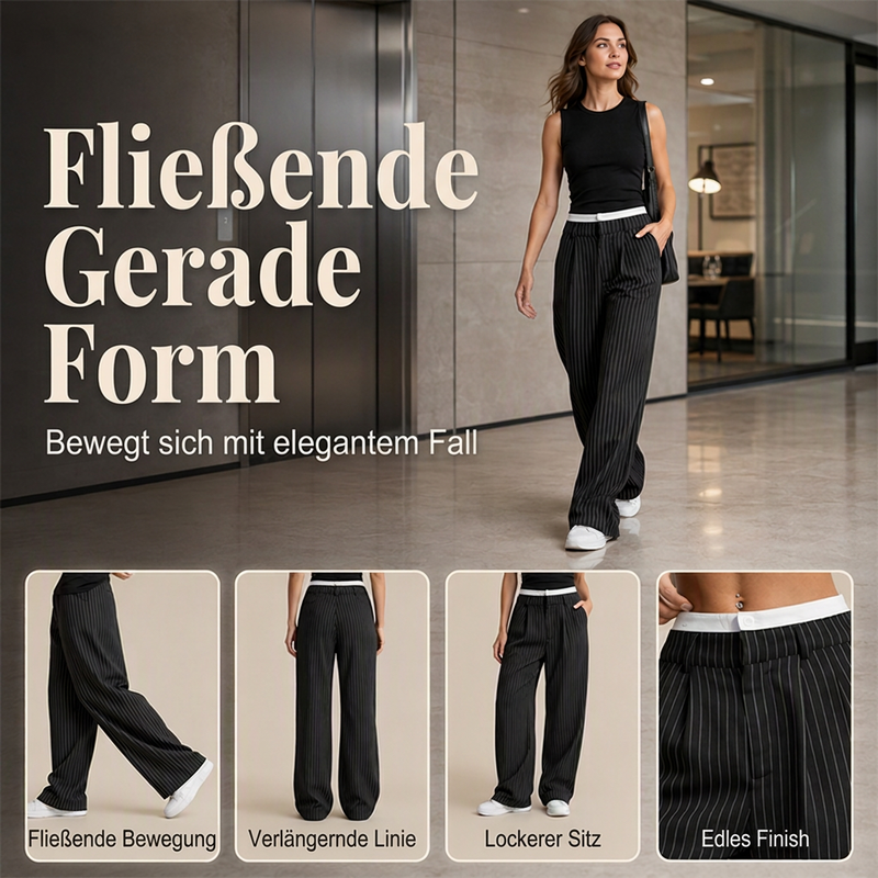 📢📢50% Rabatt!!! 🎉✨ Gerade geschnittene Damenhosen mit hoher Taille