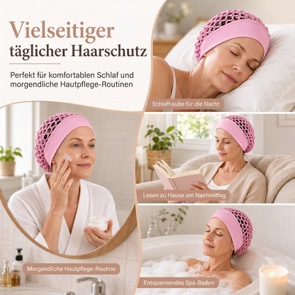 📢📢50% Rabatt!!! 🎉✨ Elastisches, atmungsaktives Haarnetz mit breitem Mesh-Band & hohler Haarabdeckung