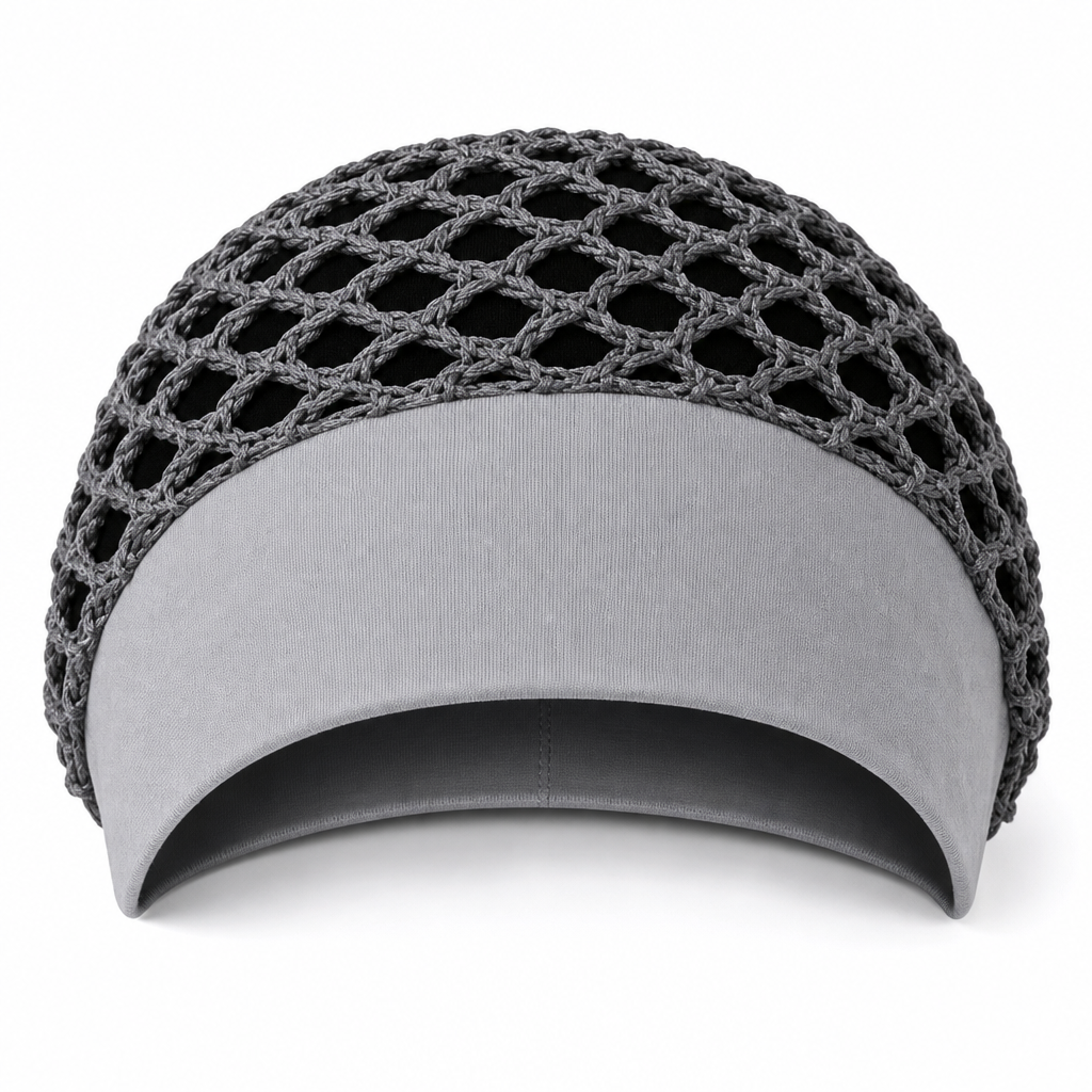 📢📢50% Rabatt!!! 🎉✨ Elastisches, atmungsaktives Haarnetz mit breitem Mesh-Band & hohler Haarabdeckung