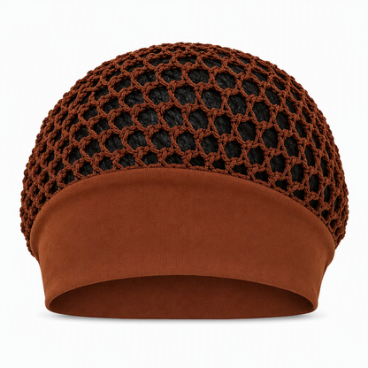 📢📢50% Rabatt!!! 🎉✨ Elastisches, atmungsaktives Haarnetz mit breitem Mesh-Band & hohler Haarabdeckung