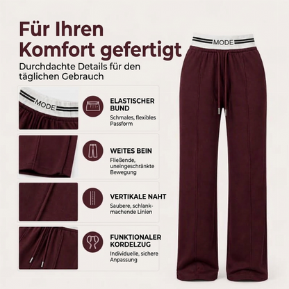 📢🎉50%Rabatt!!!🛍️✨Damen Hochweitige Jogginghose mit weitem Bein