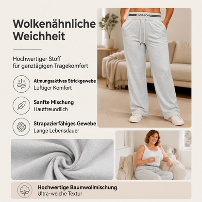 📢🎉50%Rabatt!!!🛍️✨Damen Hochweitige Jogginghose mit weitem Bein