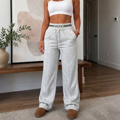 📢🎉50%Rabatt!!!🛍️✨Damen Hochweitige Jogginghose mit weitem Bein