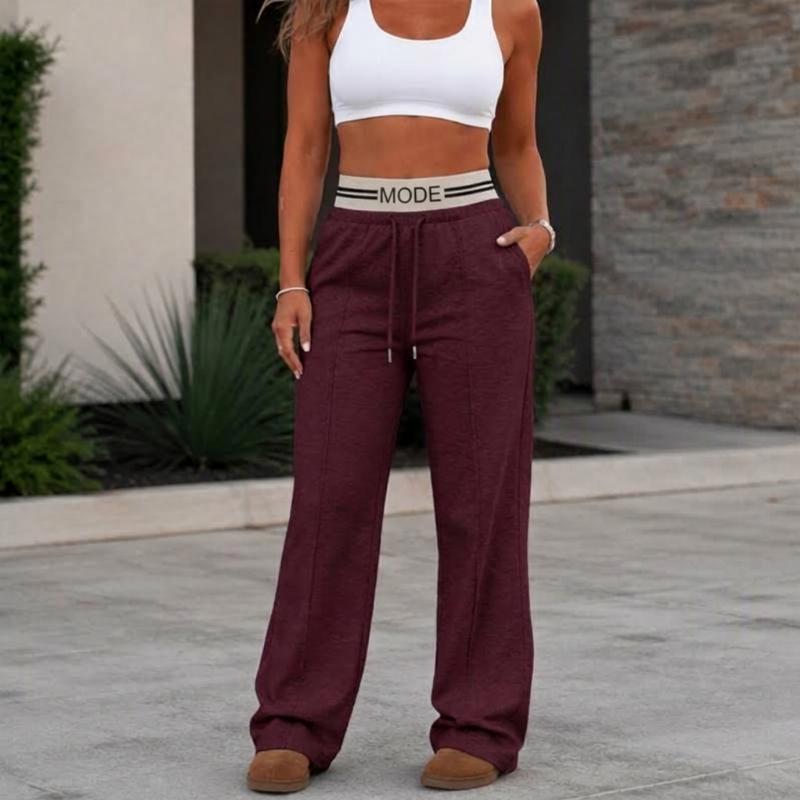 📢🎉50%Rabatt!!!🛍️✨Damen Hochweitige Jogginghose mit weitem Bein
