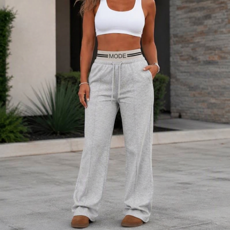 📢🎉50%Rabatt!!!🛍️✨Damen Hochweitige Jogginghose mit weitem Bein