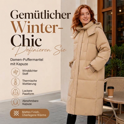 📢📢50% Rabatt!!! 🎉✨ Warme, lockere Damen-Winterjacke mit Kapuze
