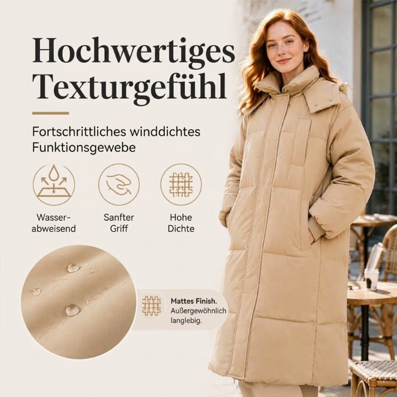 📢📢50% Rabatt!!! 🎉✨ Warme, lockere Damen-Winterjacke mit Kapuze