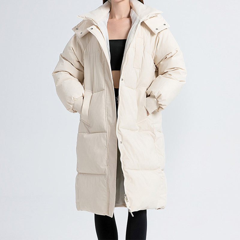 📢📢50% Rabatt!!! 🎉✨ Warme, lockere Damen-Winterjacke mit Kapuze