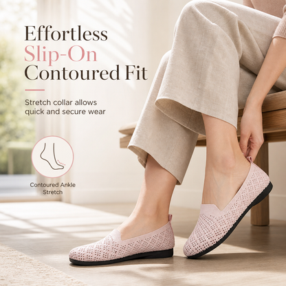 📢📢50% Rabatt!!! 🎉✨ Damen Slip-On Schuhe – atmungsaktiv & mit Lochmuster