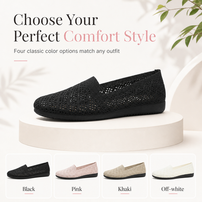 📢📢50% Rabatt!!! 🎉✨ Damen Slip-On Schuhe – atmungsaktiv & mit Lochmuster