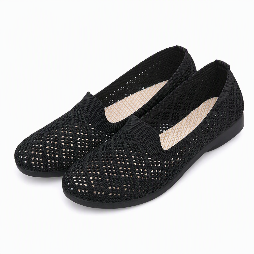 📢📢50% Rabatt!!! 🎉✨ Damen Slip-On Schuhe – atmungsaktiv & mit Lochmuster