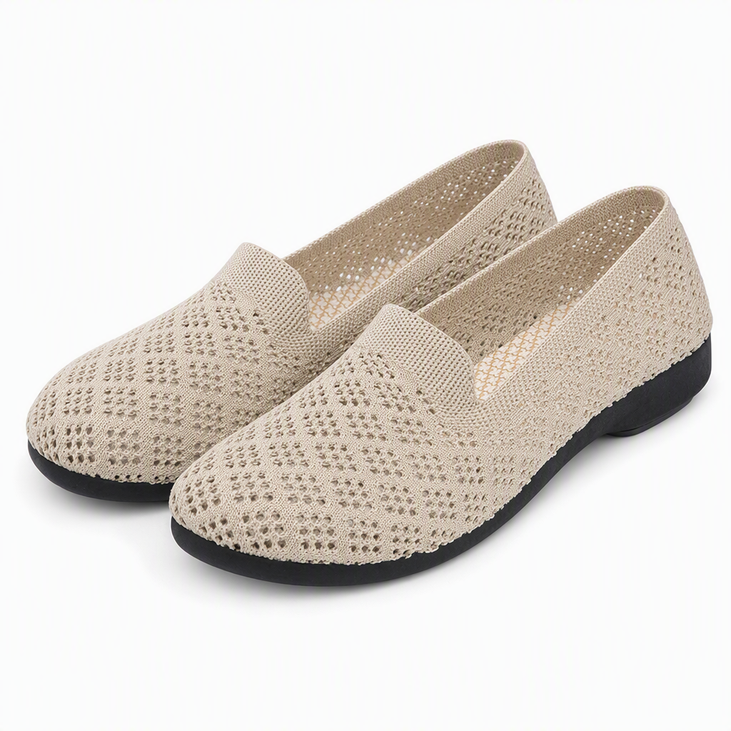 📢📢50% Rabatt!!! 🎉✨ Damen Slip-On Schuhe – atmungsaktiv & mit Lochmuster