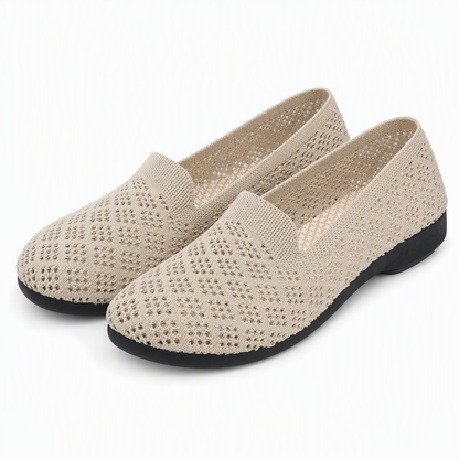 📢📢50% Rabatt!!! 🎉✨ Damen Slip-On Schuhe – atmungsaktiv & mit Lochmuster
