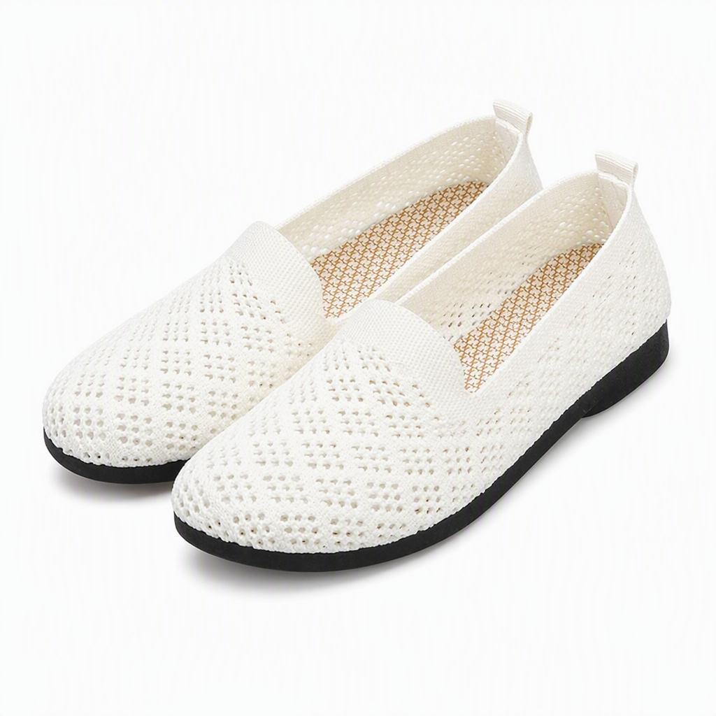 📢📢50% Rabatt!!! 🎉✨ Damen Slip-On Schuhe – atmungsaktiv & mit Lochmuster