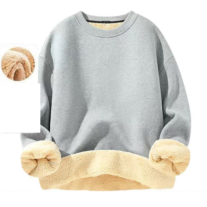 📢🎉50%Rabatt!!!🛍️✨Herren-Sweatshirt mit Fleecefutter und Rundhalsausschnitt