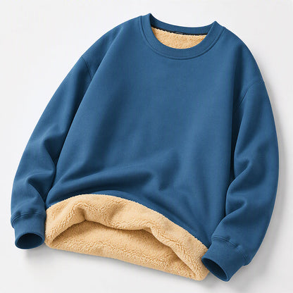 📢🎉50%Rabatt!!!🛍️✨Herren-Sweatshirt mit Fleecefutter und Rundhalsausschnitt