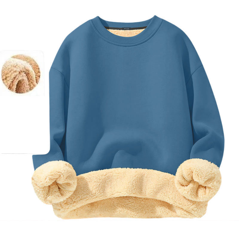 📢🎉50%Rabatt!!!🛍️✨Herren-Sweatshirt mit Fleecefutter und Rundhalsausschnitt