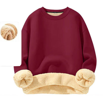 📢🎉50%Rabatt!!!🛍️✨Herren-Sweatshirt mit Fleecefutter und Rundhalsausschnitt