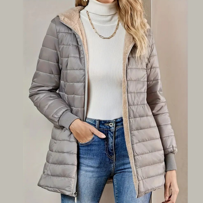 🚀 Neu eingetroffen – 50% Probierpreis! Gesteppter warmer Wintermantel mit Kapuze und Reißverschluss für Damen