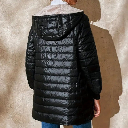 🚀 Neu eingetroffen – 50% Probierpreis! Gesteppter warmer Wintermantel mit Kapuze und Reißverschluss für Damen