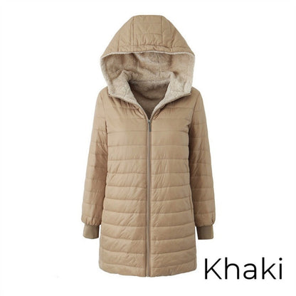 🚀 Neu eingetroffen – 50% Probierpreis! Gesteppter warmer Wintermantel mit Kapuze und Reißverschluss für Damen