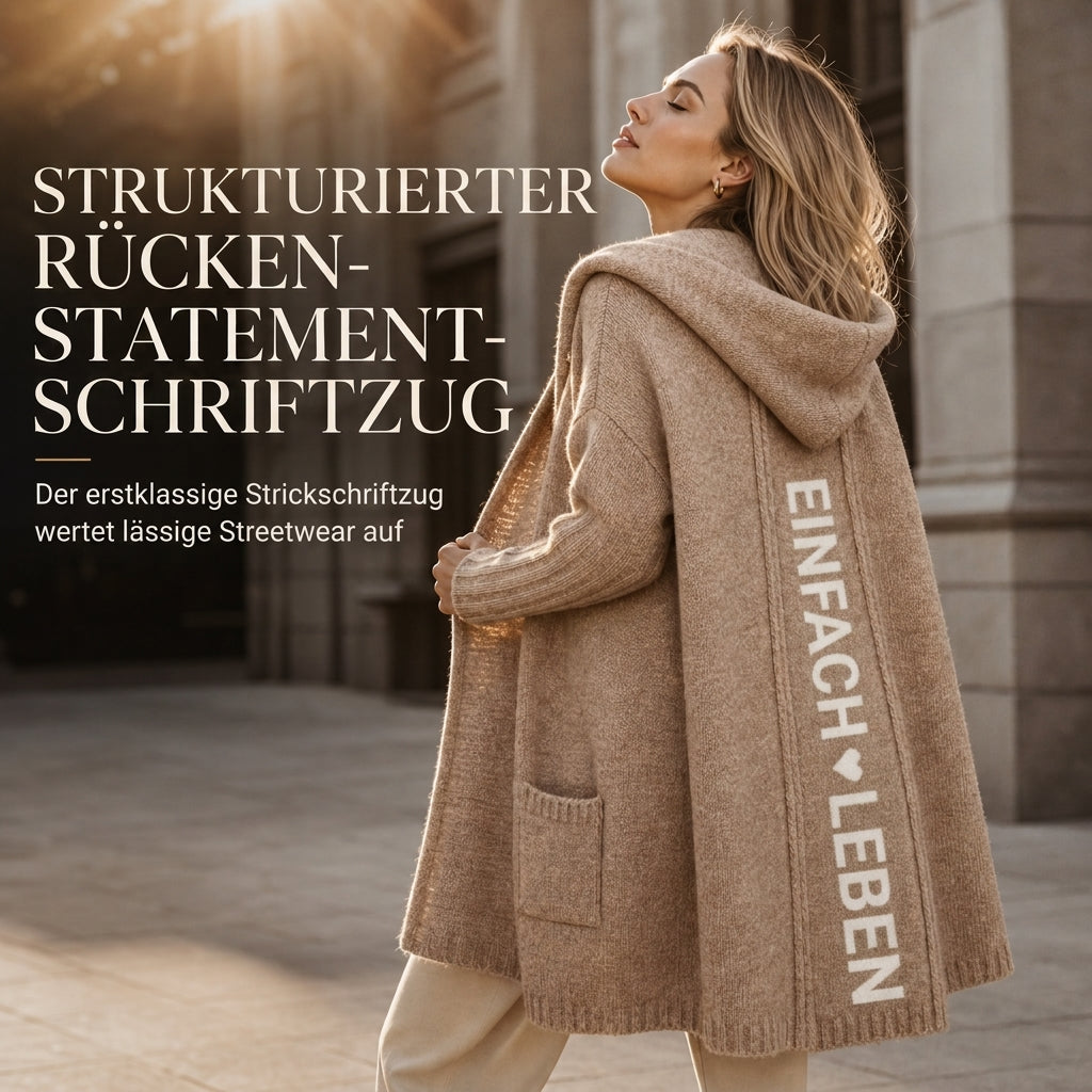 📢🎉50%Rabatt!!!🛍️✨Lange Strickjacke mit Kapuze für Damen