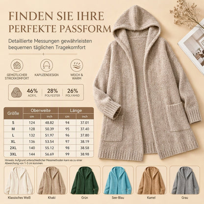 📢🎉50%Rabatt!!!🛍️✨Lange Strickjacke mit Kapuze für Damen