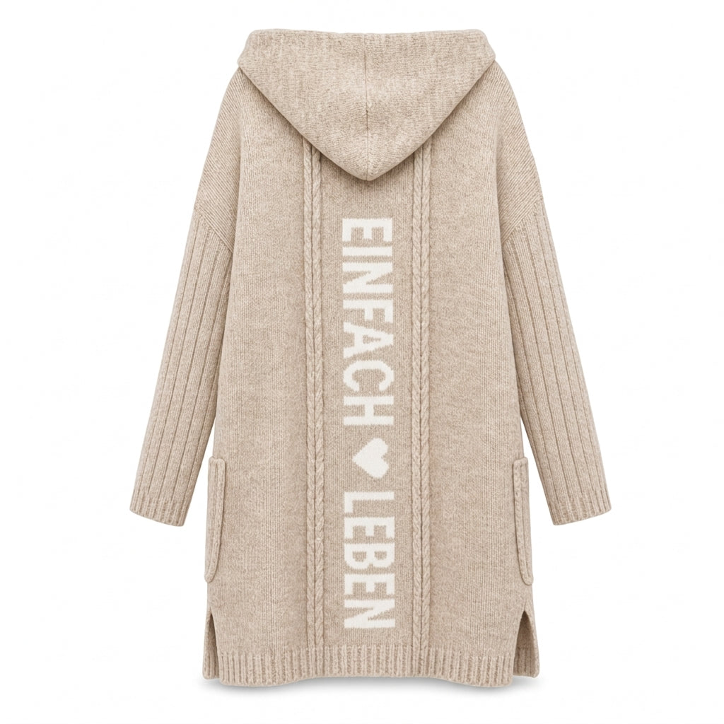 📢🎉50%Rabatt!!!🛍️✨Lange Strickjacke mit Kapuze für Damen