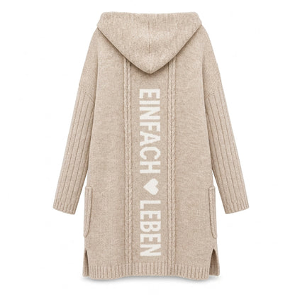 📢🎉50%Rabatt!!!🛍️✨Lange Strickjacke mit Kapuze für Damen
